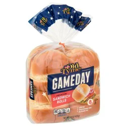 Old Tyme Gameday Premium Sandwich Rolls 8 ea
