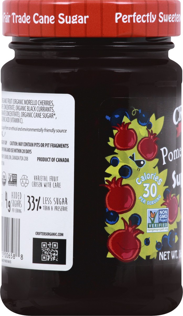 slide 5 of 8, Crofter's Organic Pomegranate Power Super Fruit Spread, 16.5 oz