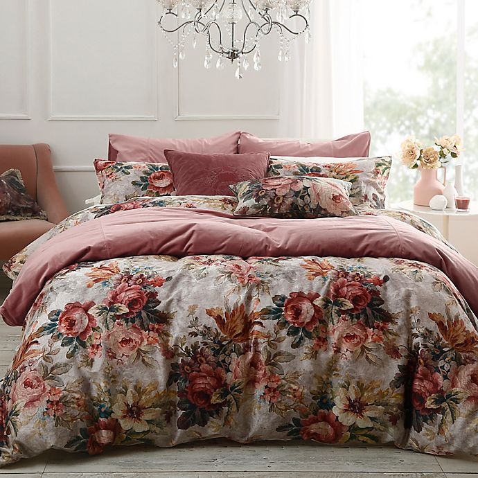 slide 2 of 2, MM Linen Vintage Floral King Comforter Set - Blush, 3 ct