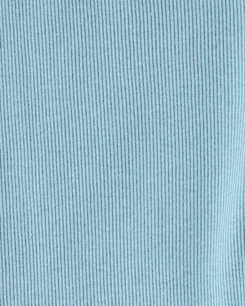 slide 2 of 3, Carter's Girls Rib 100% Cotton Pull-On Stretch Leggings - Blue Blue 7, 1 ct