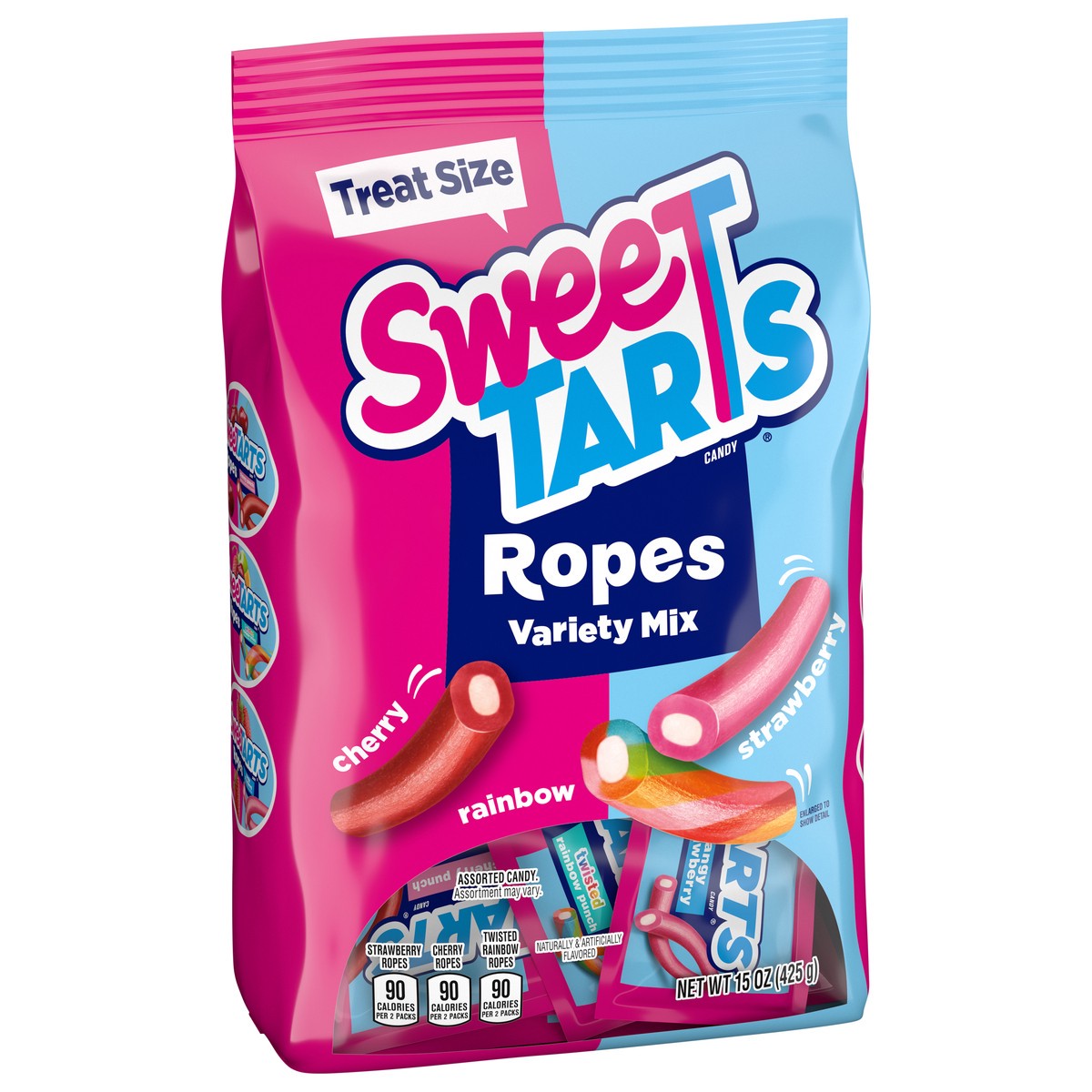 slide 8 of 13, SweeTARTS Assorted Ropes Variety Mix 15 oz, 15 oz