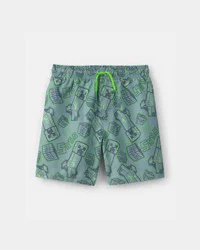 Carter's Boys Minecraft Swim Trunks - Green