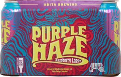 Abita Raspberry Lager Purple Haze Beer 6-12 fl oz Cans