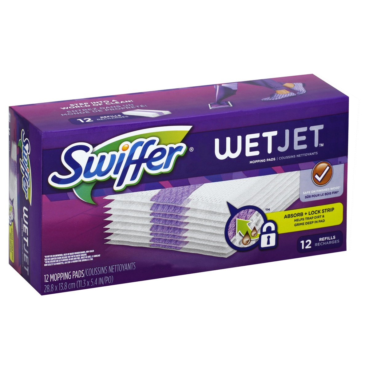 slide 1 of 5, Swiffer Mopping Pads 12 ea, 12 ct