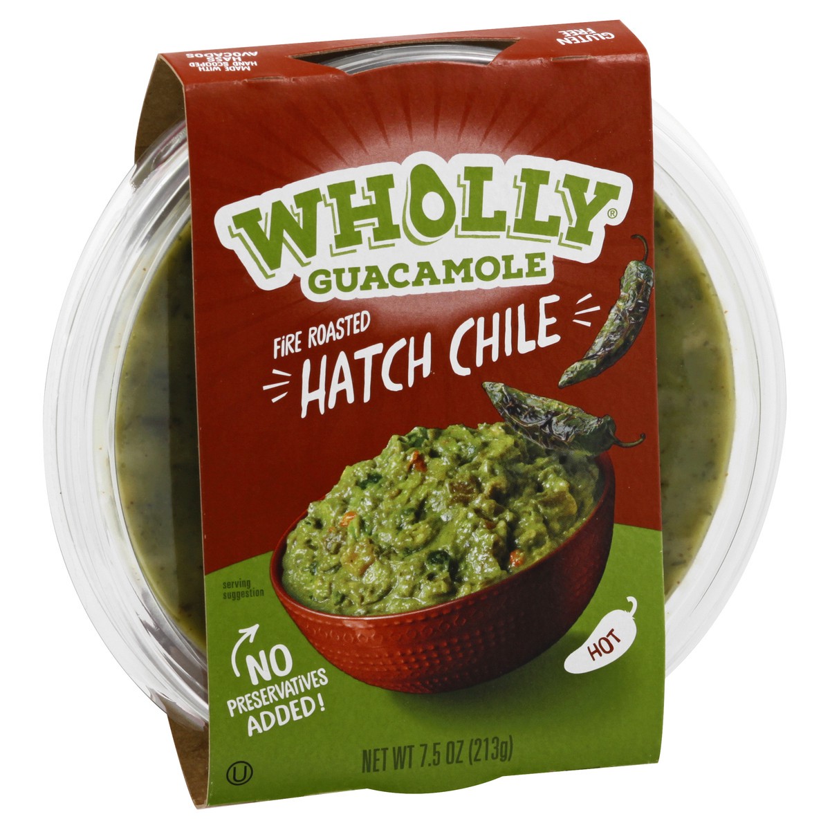 slide 3 of 9, Wholly Guacamole Fire Roasted Hot Hatch Chile Guacamole 7.5 oz, 7.5 oz