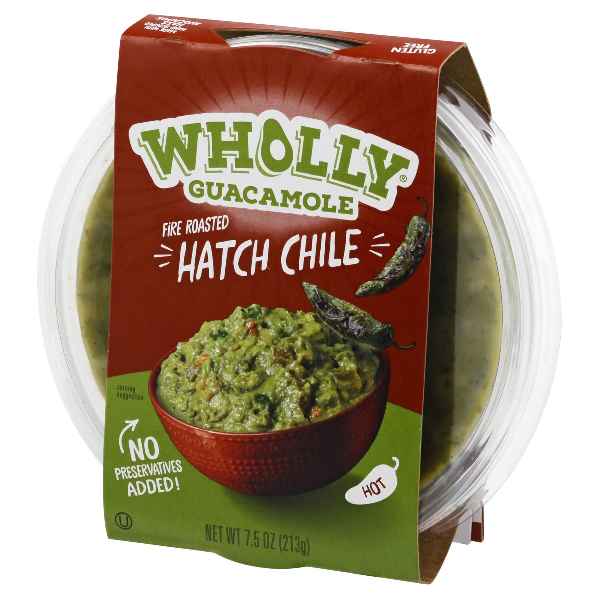 slide 9 of 9, Wholly Guacamole Fire Roasted Hot Hatch Chile Guacamole 7.5 oz, 7.5 oz