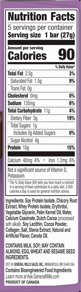 slide 6 of 9, Protein One 90 Calorie Protein Bars, Chocolate Fudge, Keto Friendly, 5 Ct, 4.8 oz, 5 ct