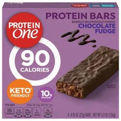 Protein One 90 Calorie Protein Bars, Chocolate Fudge, Keto Friendly- 5 ct