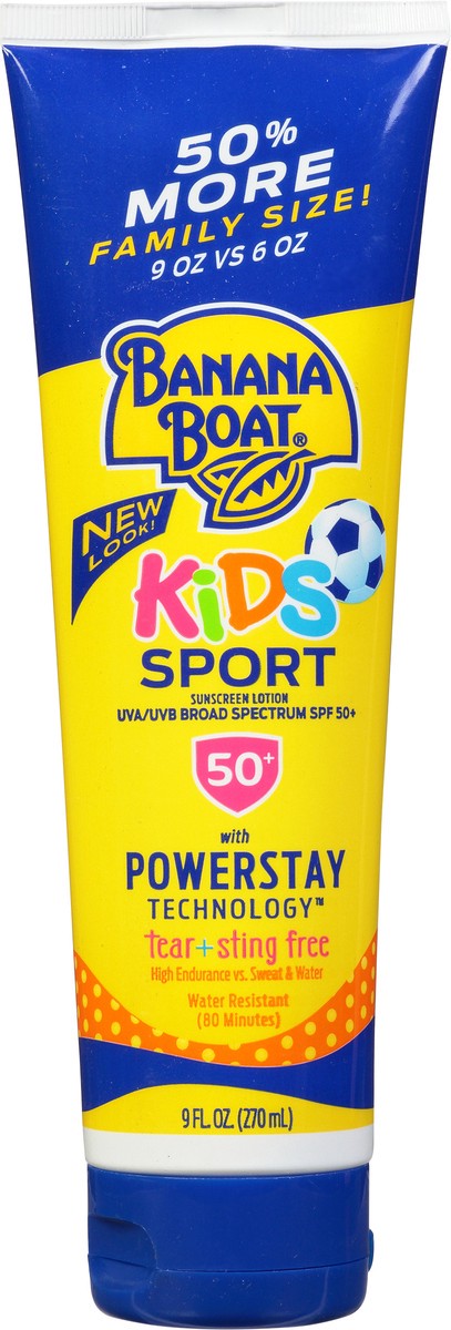 slide 1 of 29, Banana Boat Kids Sport Family Size Broad Spectrum SPF 50+ Sunscreen Lotion 9 fl oz, 9 fl oz