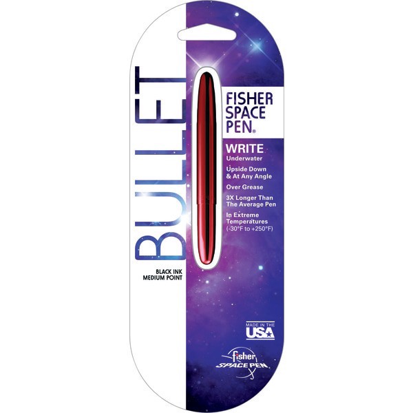 slide 7 of 8, Fisher Bullet Space Pen, Assorted Barrels, Black Ink, 1 ct
