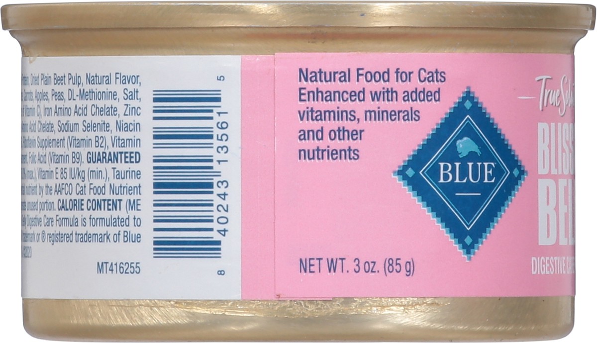 slide 6 of 9, Blue Buffalo Blue True Solutions Natural Blissful Belly Food for Cats 3 oz, 3 oz