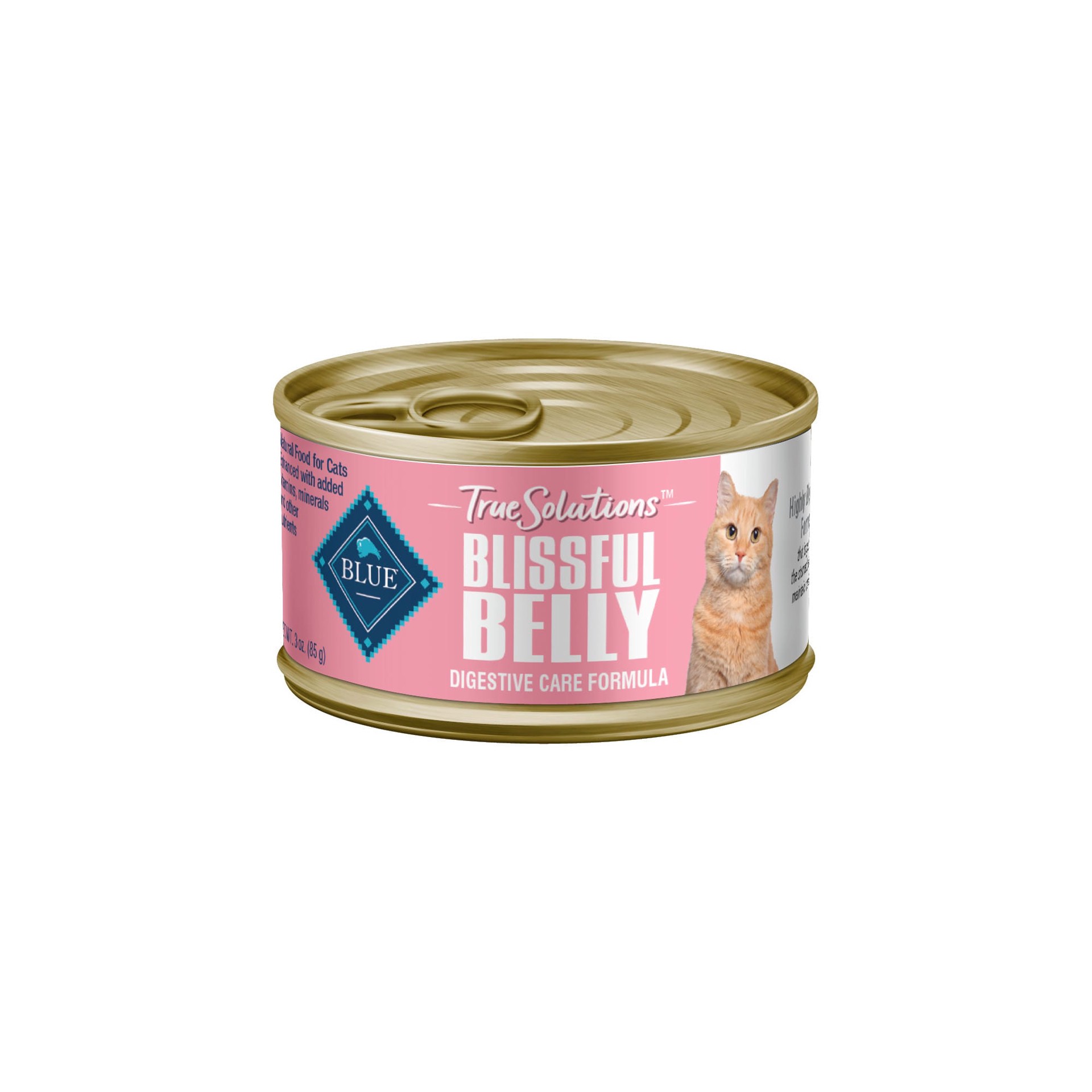 slide 1 of 9, Blue Buffalo Blue True Solutions Natural Blissful Belly Food for Cats 3 oz, 3 oz