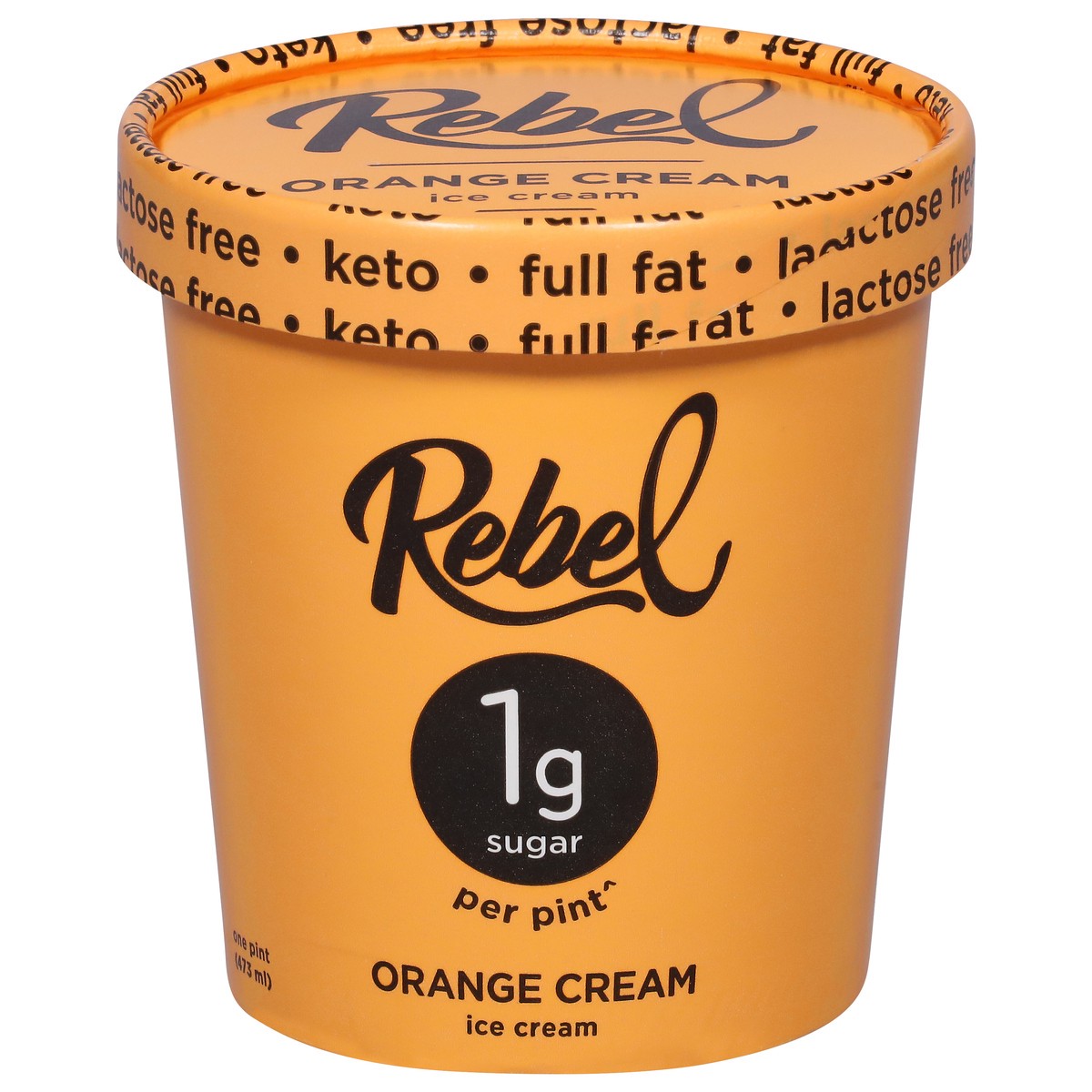 slide 1 of 9, Rebel Orange Cream Ice Cream 1 pt, 1 pint