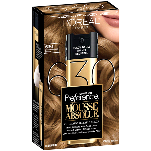 slide 1 of 1, L'Oréal Paris Superior Preference Mousse Absolue Hair Color - Lightest Golden Brown 630, 1 ct