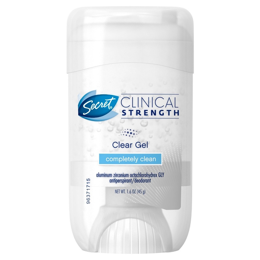 Secret Clinical Strength Completely Clean Clear Gel Antiperspirant And ...