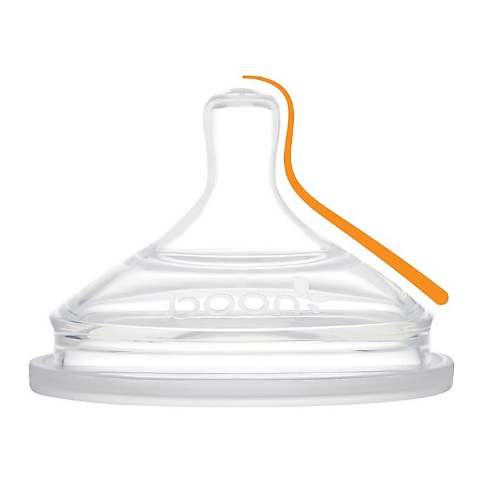 slide 3 of 9, Boon NURSH Silicone Pouch Bottle - White, 4 oz