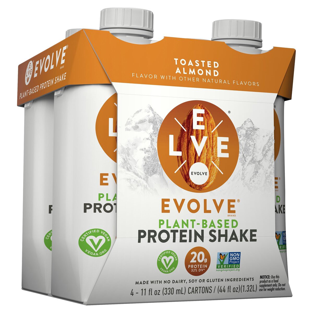 slide 3 of 3, Evolve Protein Shake, 3 lb