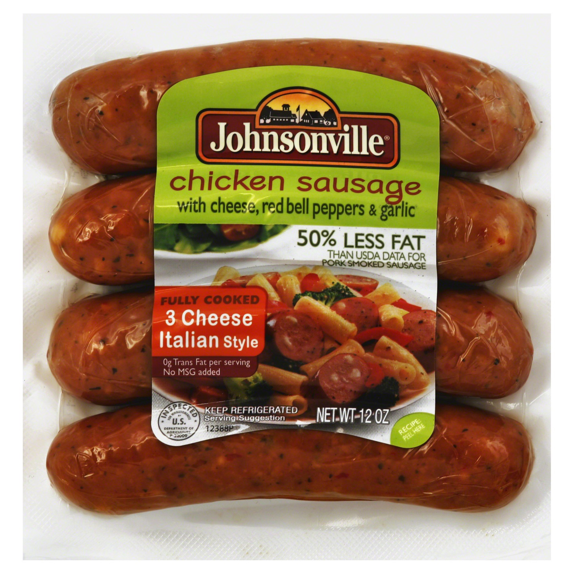 slide 1 of 2, Johnsonville Sausage 12 oz, 4 ct; 12 oz