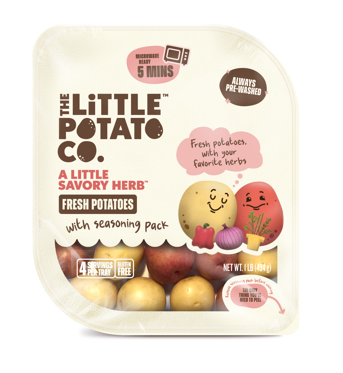 slide 1 of 13, The Little Potato Company A Little Savory Herb Microwave Ready Potatoes, 1 lb