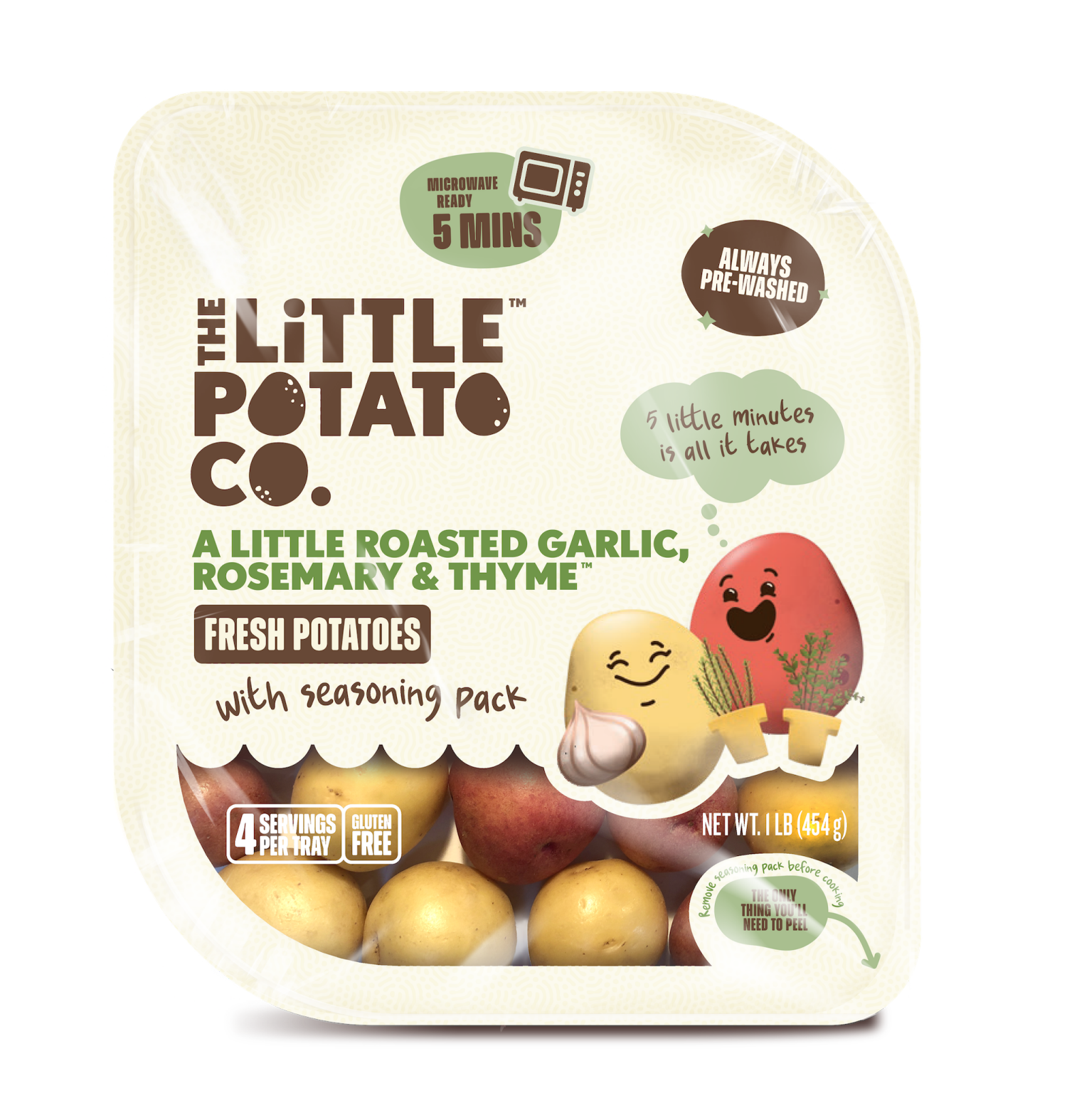 slide 1 of 3, The Little Potato Company Garlic Rosemary Thy, 16 oz