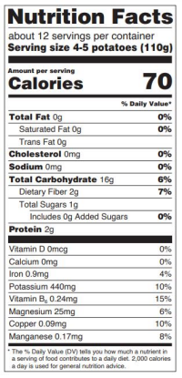 White Creamer Potatoes Information and Facts