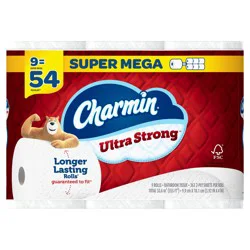 Charmin Ultra Strong Super Mega 9 -Pack 2-ply Toilet Paper
