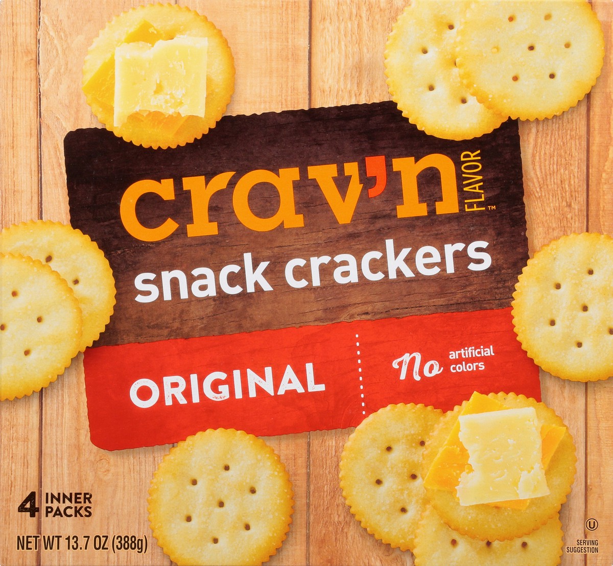 slide 4 of 10, Crav'n Flavor 4 Packs Original Snack Crackers 4 ea, 4 ct