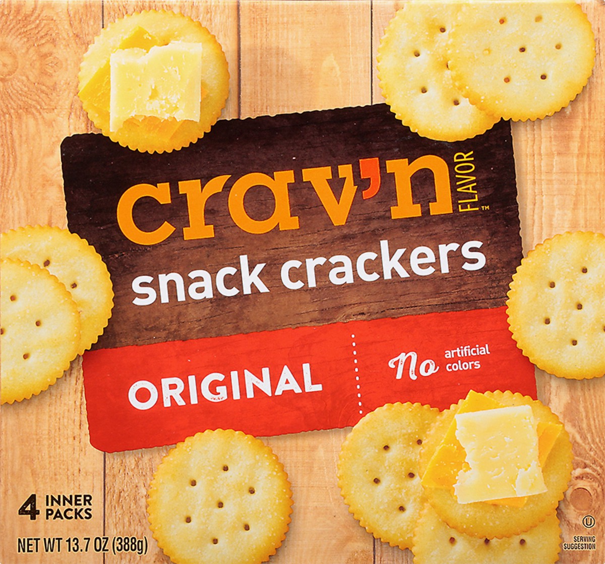 slide 7 of 10, Crav'n Flavor 4 Packs Original Snack Crackers 4 ea, 4 ct