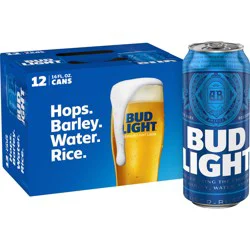 Bud Light Beer, 12 Pack 16 fl. oz. Cans
