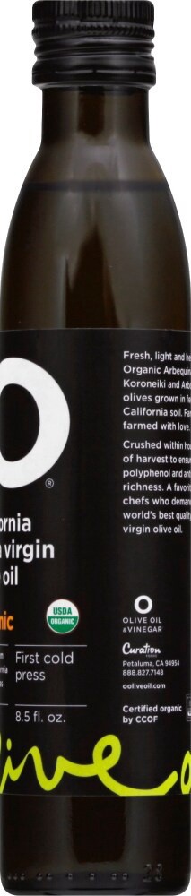 slide 3 of 3, O Olive Oil & Vinegar O Olive Oil Organic California Extra Virgin Olive Oil, 8.5 fl oz