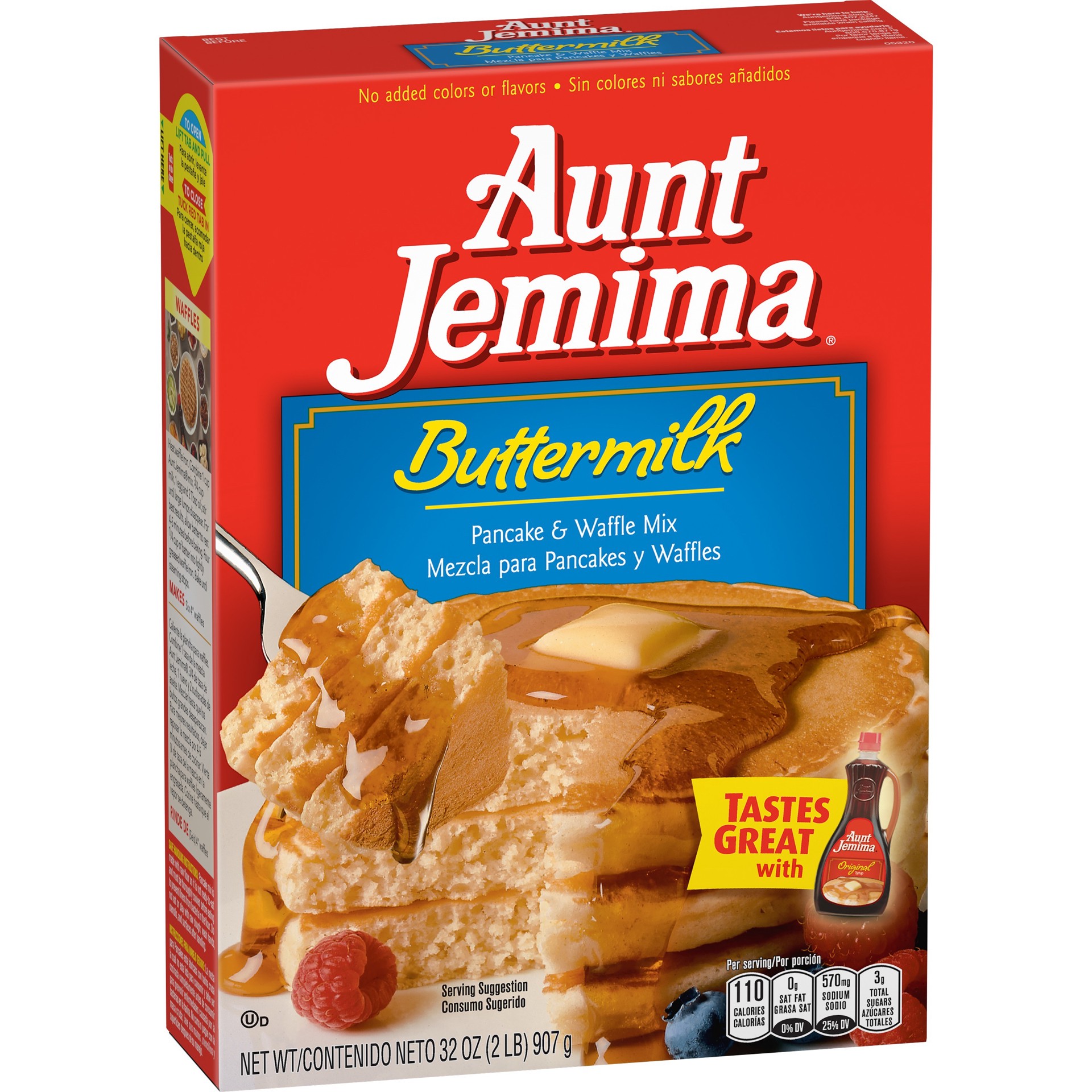 slide 1 of 4, Aunt Jemima Buttermilk Pancake & Waffle Mix 32 Oz, 32 oz