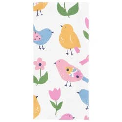 Meijer Corporate Seasonal Mcs Easter Spring Birds & Flowers Dual Kitchen Towel, 16 In X 26 In
