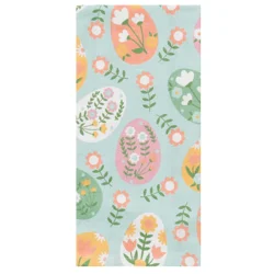 Meijer Corporate Seasonal Easter Assorted Floral Eggs Dual Kitchen Towel, 16 in x 26 in