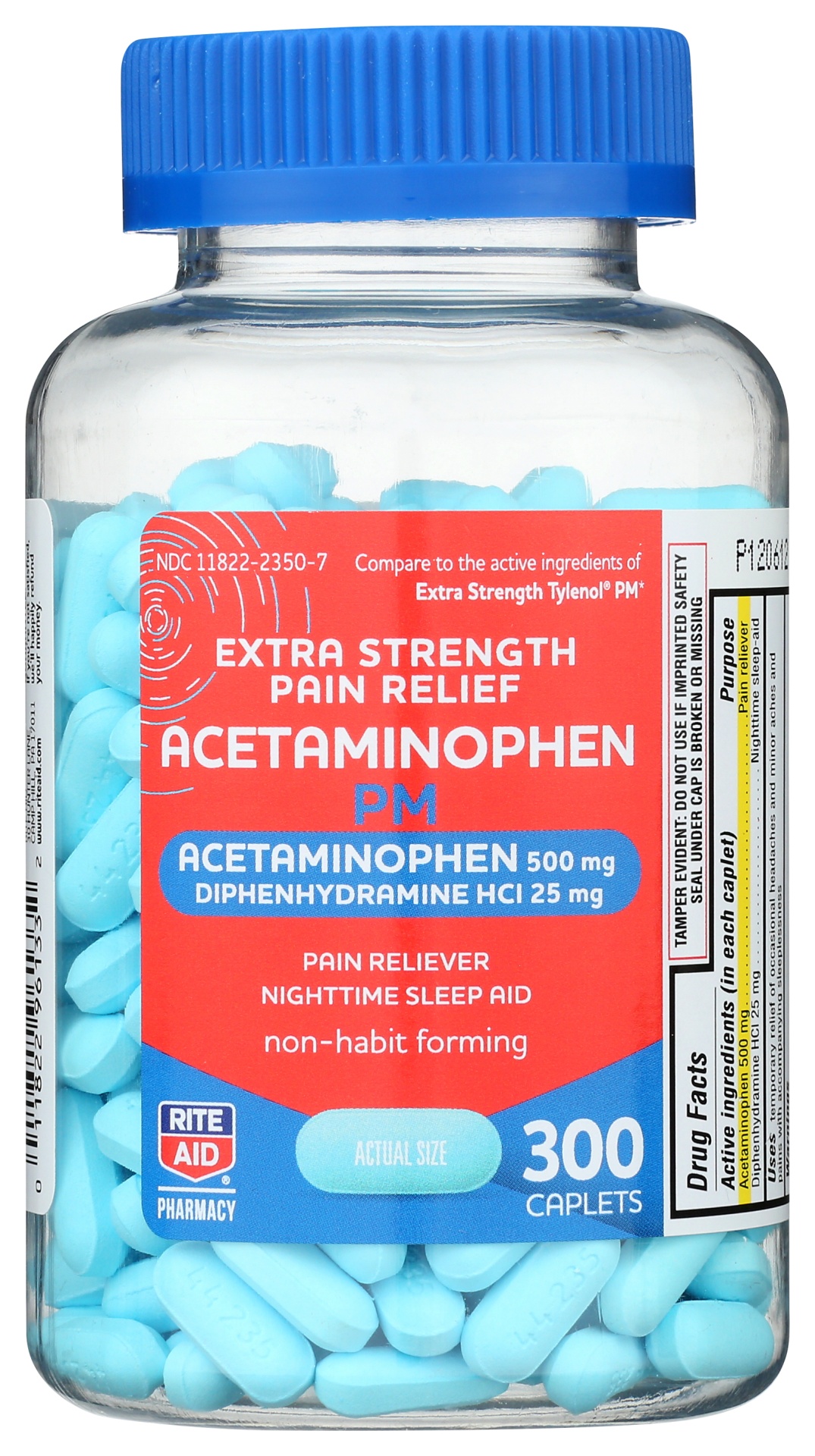 slide 1 of 1, Rite Aid Ra Acet Pm Cap, 300 ct