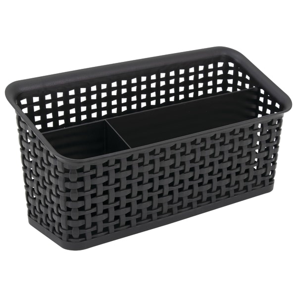 slide 1 of 6, See Jane Work Weave Bin Valet, Black, 1 ct