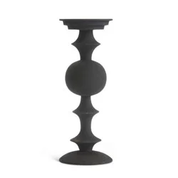 Black Matte Metal Candle Stick Tall
