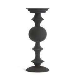Black Matte Metal Candle Stick Tall