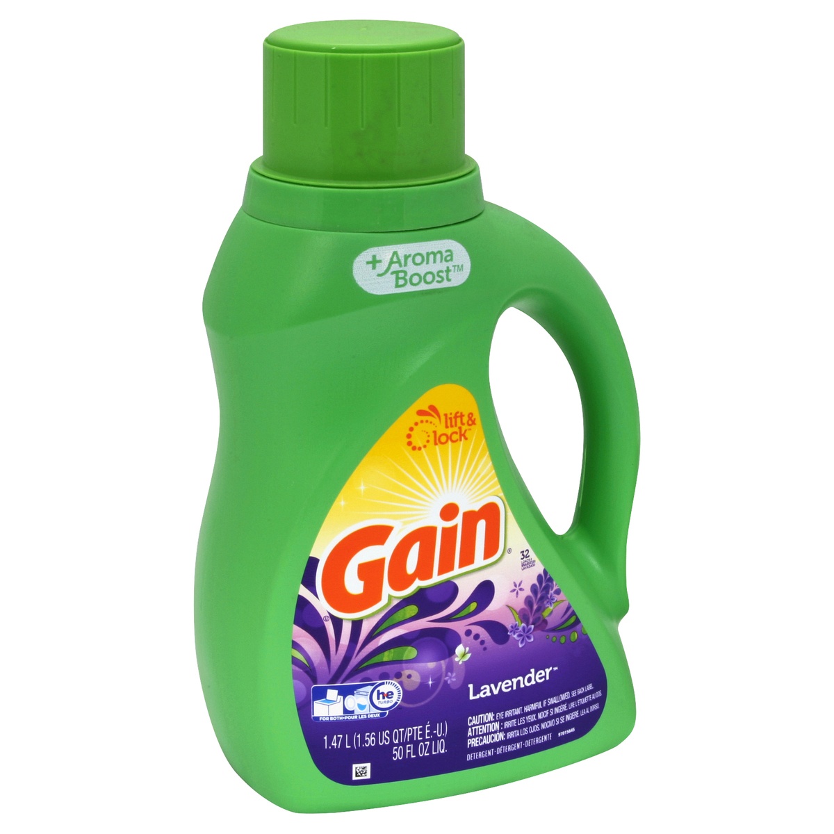 slide 1 of 2, Gain Detergent 1.47 lt, 50 oz