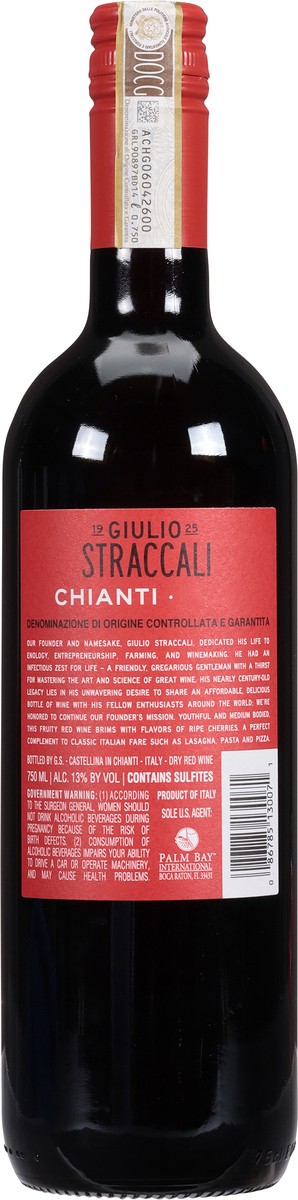 slide 9 of 11, Giulio Straccali Chianti 750 ml, 25.39 fl oz