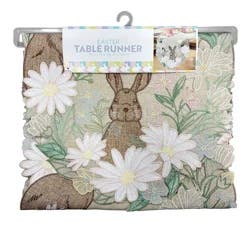 Meijer Corporate Seasonal Mcs Easter Darling Daisy Cutwork & Embroidery Runner, 14 In X 72 In