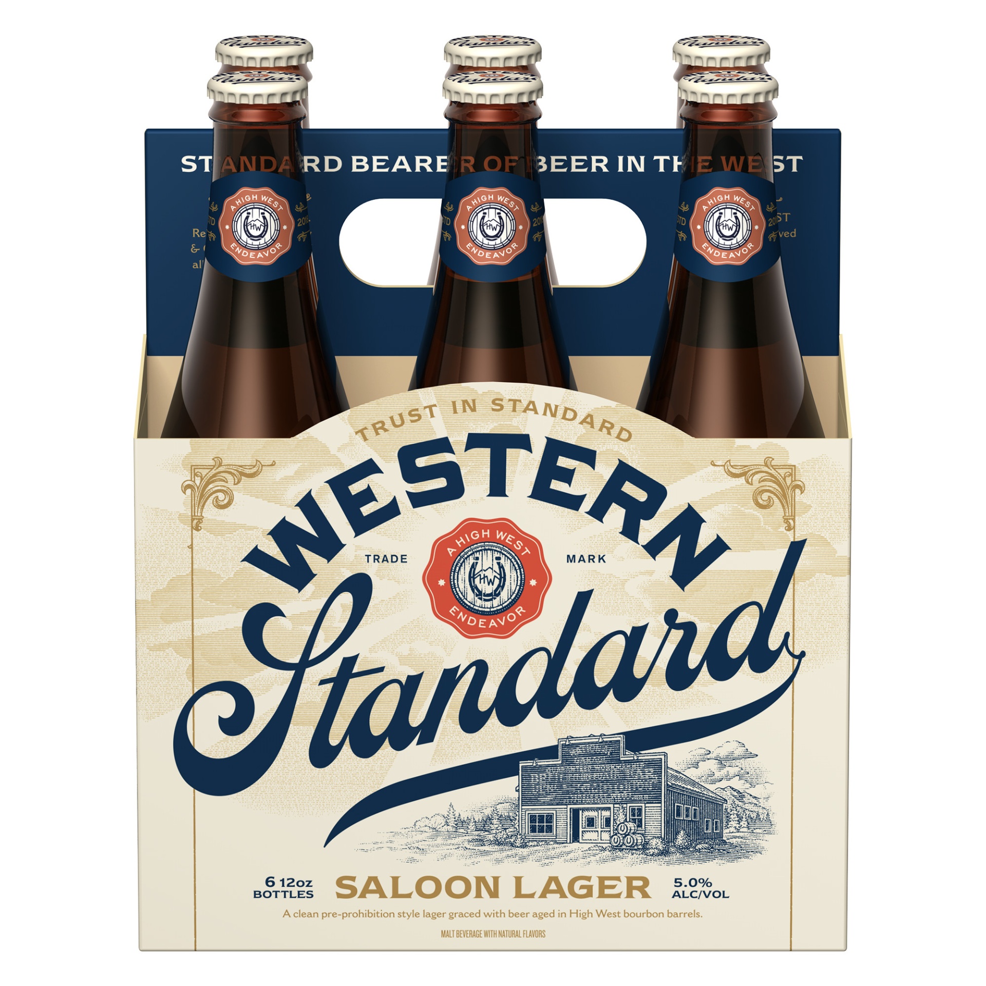 slide 1 of 2, Western Standard Saloon Lager Craft Beer Bottles, 6 ct; 12 oz
