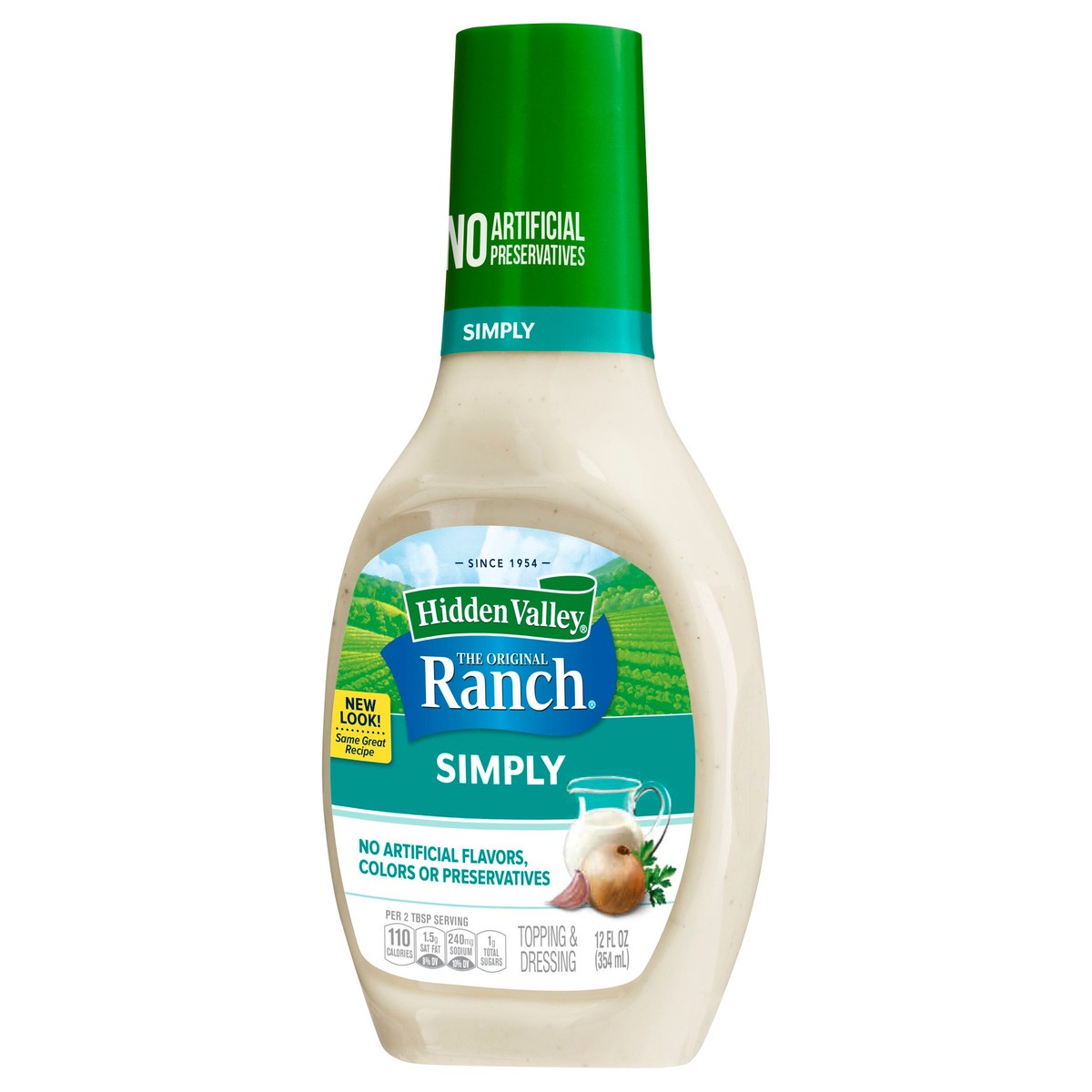 slide 3 of 9, Hidden Valley Classic Simply Ranch Dressing, 12 fl oz