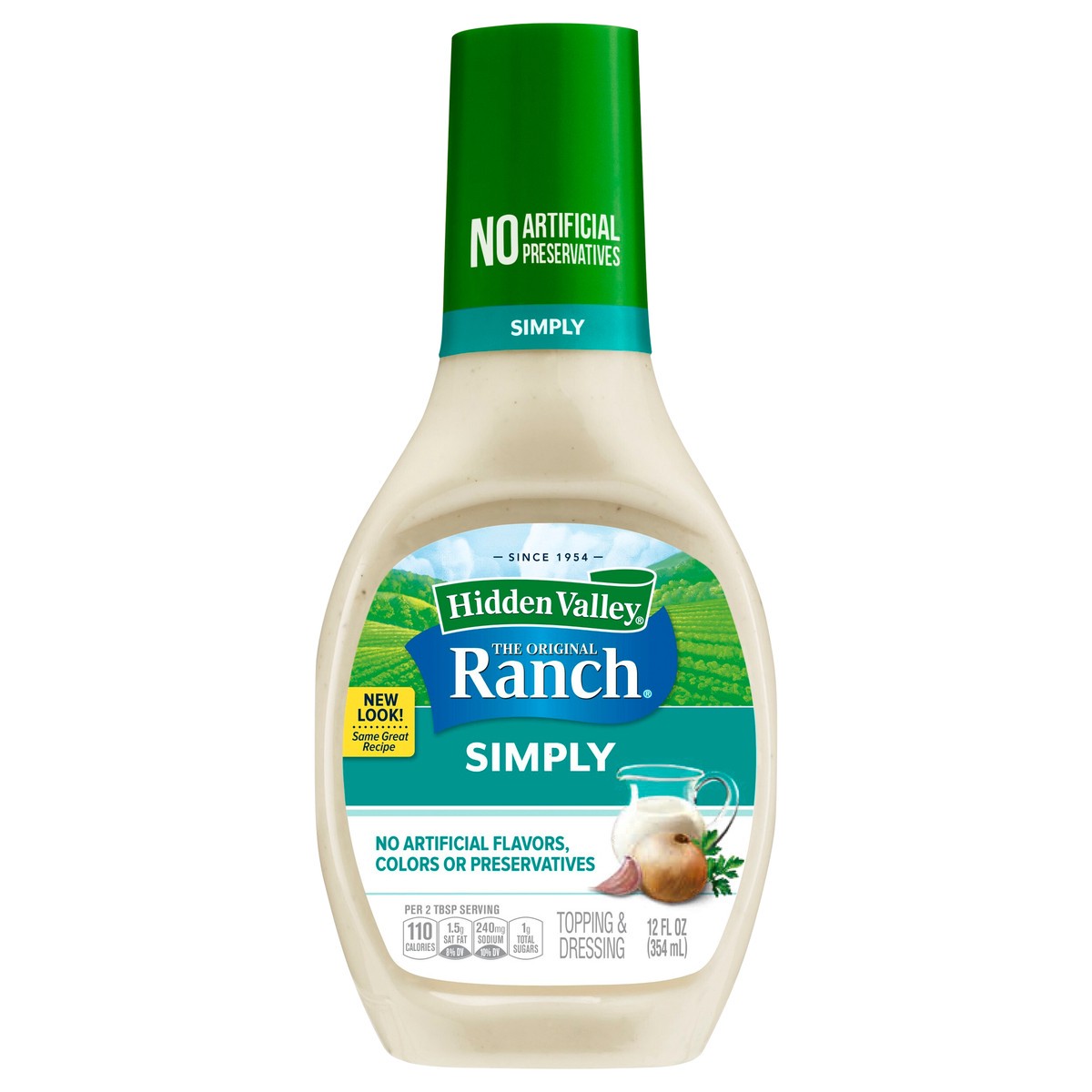 slide 1 of 9, Hidden Valley Classic Simply Ranch Dressing, 12 fl oz