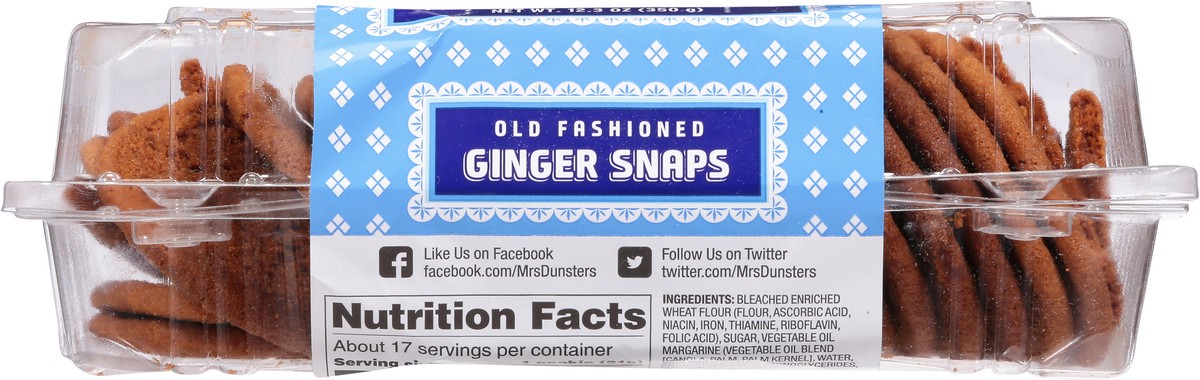 slide 5 of 9, Mrs. Dunster's Mrs.dunsters Gingersnap Cookie - 12.3 OZ, 12.3 oz