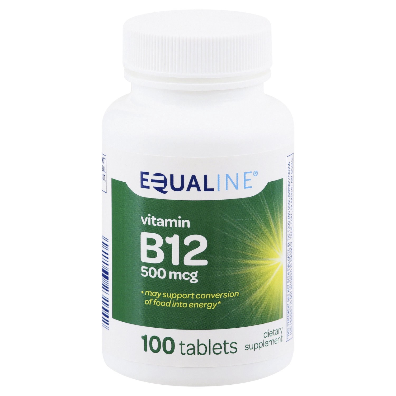 slide 1 of 1, Equaline Vitamin B12 Tablets, 100 ct; 500 mcg