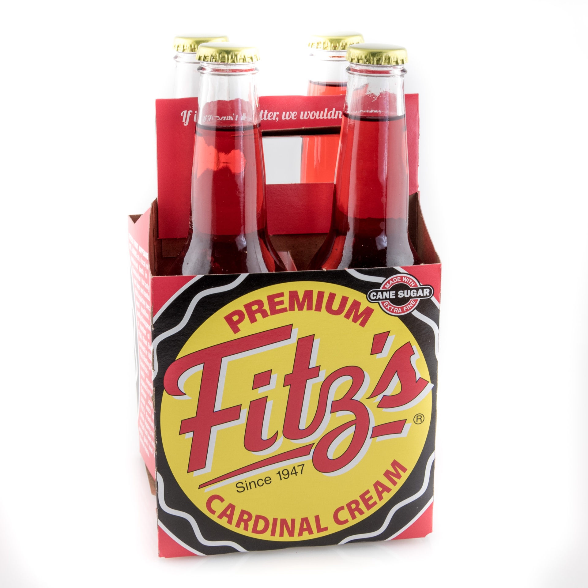 slide 1 of 1, Fitz's Cardinal Cream Soda, 4 ct; 12 fl oz