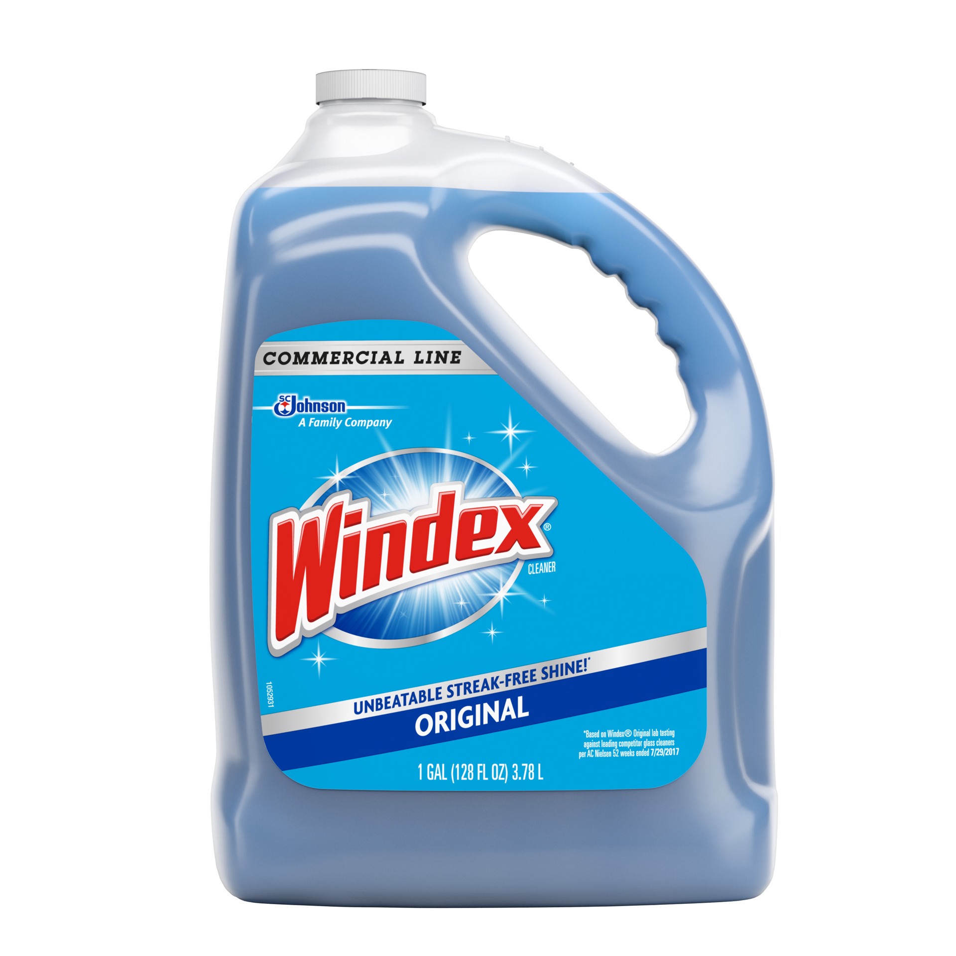 slide 1 of 3, Windex Commercial Line Glass Cleaner Refill, Blue Original, 128 fl oz, 128 fl oz