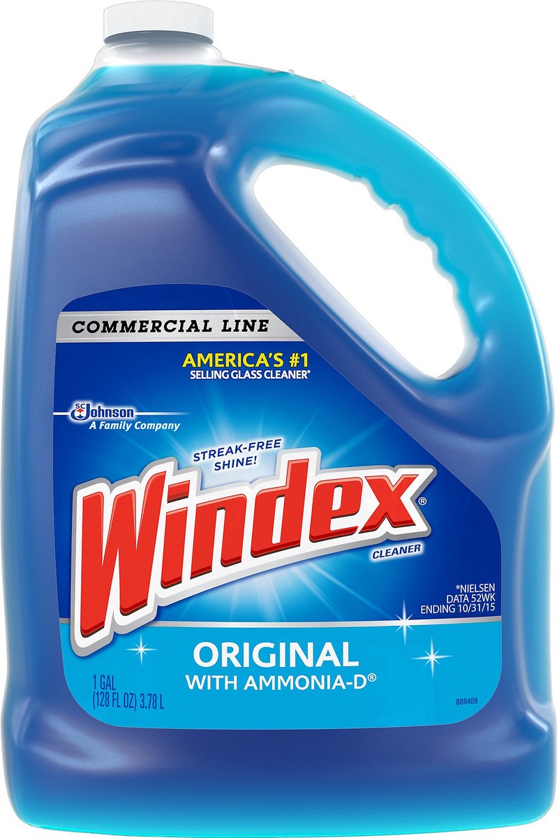 slide 3 of 3, Windex Commercial Line Glass Cleaner Refill, Blue Original, 128 fl oz, 128 fl oz