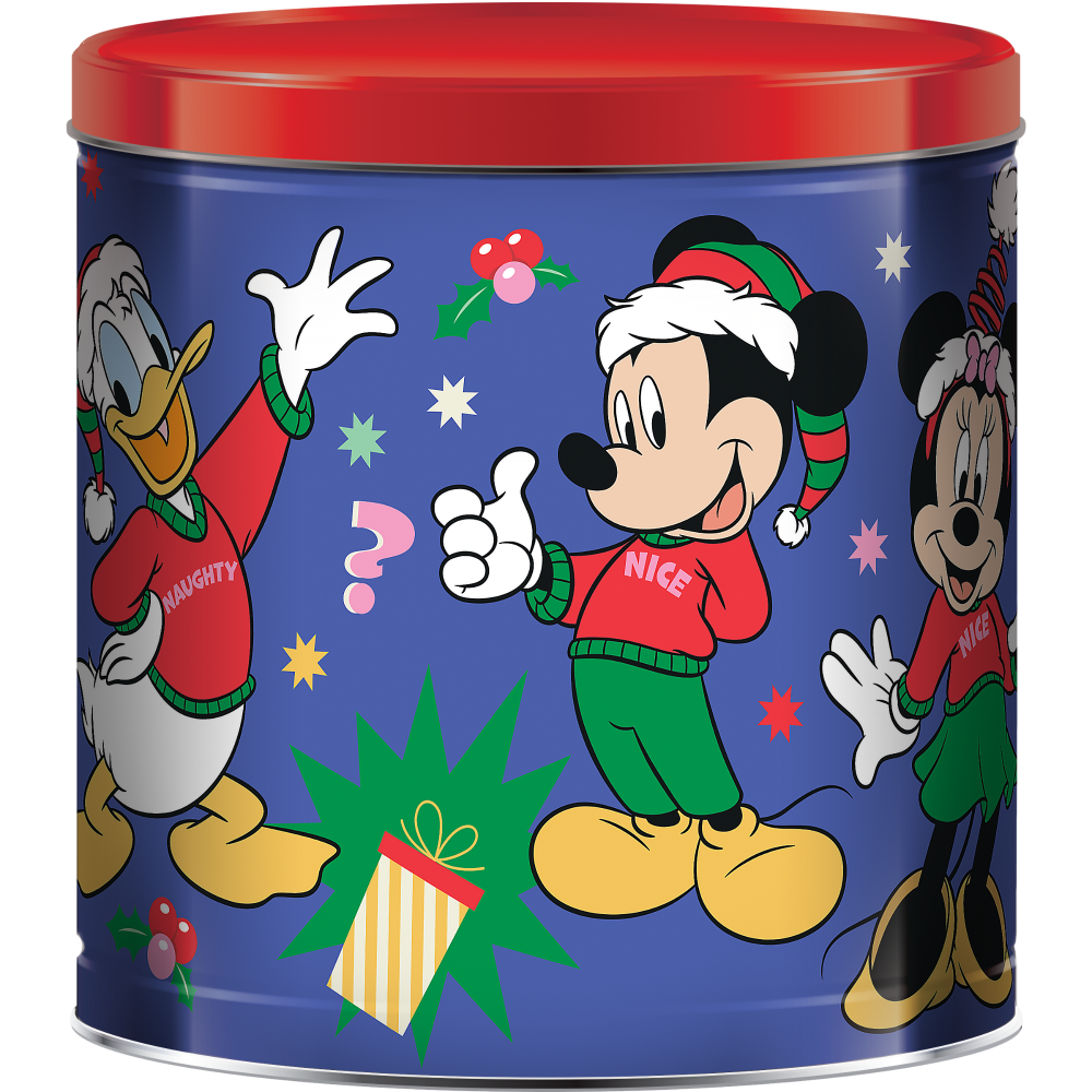 slide 1 of 2, Giftpop Mickey & Frends Popcorn Tin Silly, 21 oz