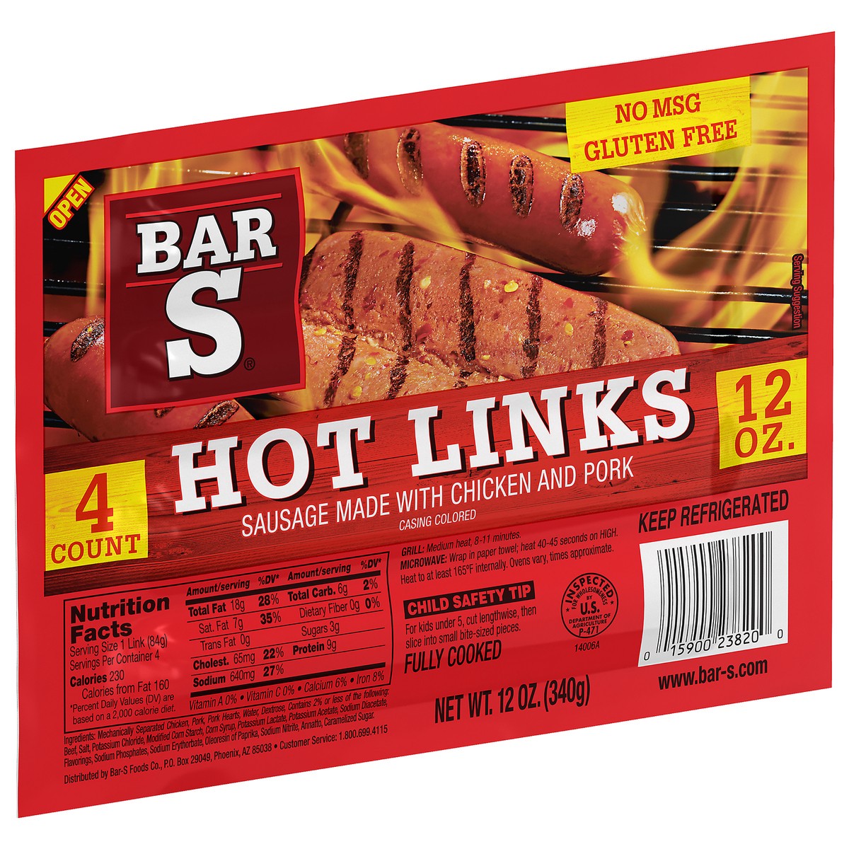 slide 2 of 11, Bar-S Hot Links Sausage, 0.75 lb